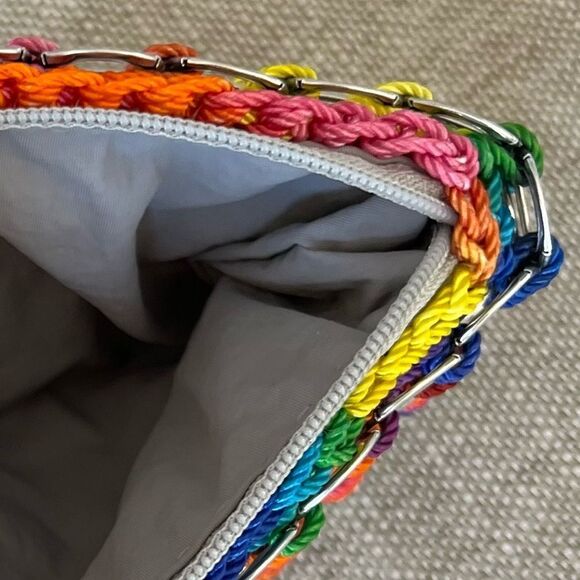 SODA TAB CLUTCH BAG, like new! In rainbow colors UNIQUE! - Picture 10 of 10